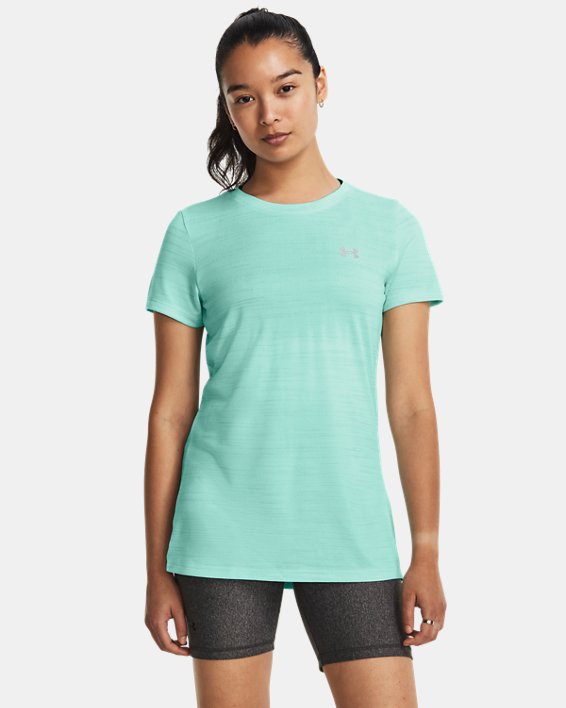 Women's UA Tech™ Tiger Short Sleeve in Blue image number 0